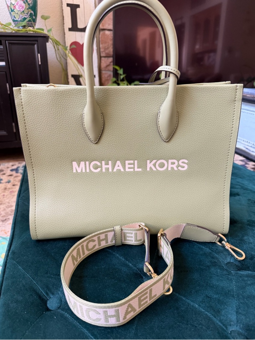 Michael Kors Mirella Medium Pebbled Leather Tote